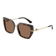 Stijlvolle zonnebril Dg4474 in bruin Dolce & Gabbana , Brown , Dames