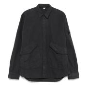 Stijlvolle Overshirt voor Mannen C.p. Company , Black , Heren