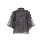 Chaya Blouse Soaked in Luxury , Gray , Dames