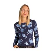 Ronde-hals Gebreide kleding Alma EN Pena , Blue , Dames