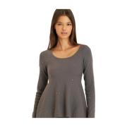 Gebreide top met lange mouwen Alma EN Pena , Gray , Dames