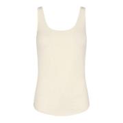 Klassieke Basis Top Off-White Sofie Schnoor , Beige , Dames