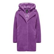 Odessa Overcoat - Nepbontjas BomBoogie , Purple , Dames