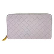 Pre-owned Leather wallets Bottega Veneta Vintage , Pink , Dames