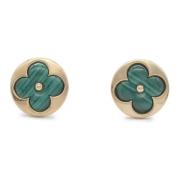 Pre-owned Metal earrings Louis Vuitton Vintage , Green , Dames