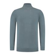 Mockneck Sweater Essential Gebreide kleding Pure Path , Blue , Heren