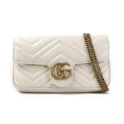 Pre-owned Leather gucci-bags Gucci Vintage , Beige , Dames