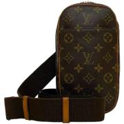 Pre-owned Fabric louis-vuitton-bags Louis Vuitton Vintage , Brown , Da...