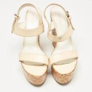 Pre-owned Leather sandals Sergio Rossi Pre-owned , Beige , Dames