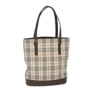 Pre-owned Canvas shoulder-bags Burberry Vintage , Beige , Dames