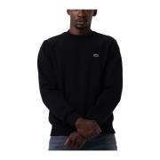 Heren Sweatshirt Zwart Sweater Lacoste , Black , Heren