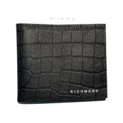 Portemonnee met logo John Richmond , Black , Heren