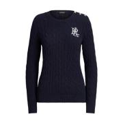 Pullover met Ronde Hals Ralph Lauren , Blue , Dames