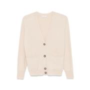 Beige Wol Kasjmier V-hals Vest Peserico , Beige , Dames