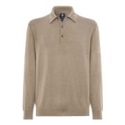 Merino wol polo 12 Gg Boggi Milano , Beige , Heren