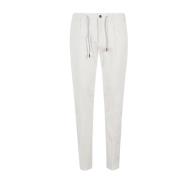 Casual Jogger Broek voor Mannen Eleventy , White , Heren