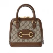 Pre-owned Leather gucci-bags Gucci Vintage , Beige , Dames