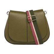 Groene Ronde Leren Tas Gianni Chiarini , Green , Dames