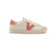 Leren Sneakers met Crosta Neus Victoria , White , Dames