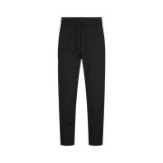 Zwarte Stretch Katoenmix Joggers Hugo Boss , Black , Heren