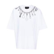 T-shirt met decoratieve print John Richmond , White , Heren