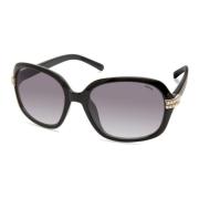 Zwarte Resin Zonnebril voor Vrouwen Guess , Black , Dames