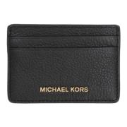 Korrelig Leren Kaarthouder Michael Kors , Black , Dames