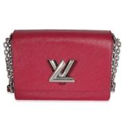 Pre-owned Leather crossbody-bags Louis Vuitton Vintage , Red , Dames