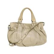 Pre-owned Leather celine-bags Celine Vintage , Beige , Dames