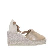 Wedges Espadrilles , Beige , Dames