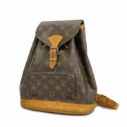 Pre-owned Fabric backpacks Louis Vuitton Vintage , Brown , Dames