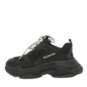 Pre-owned Leather sneakers Balenciaga Vintage , Black , Heren