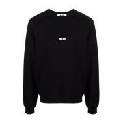 Casual Sweatshirt met 99C Design Msgm , Black , Heren