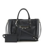 Pre-owned Leather balenciaga-bags Balenciaga Vintage , Black , Dames