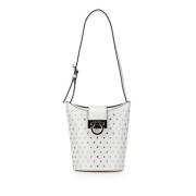 Pre-owned Leather handbags Salvatore Ferragamo Pre-owned , White , Dam...