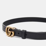 Pre-owned Leather belts Gucci Vintage , Black , Dames