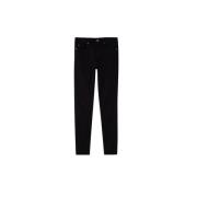 Hoge taille slim fit vijf zakken broek Liu Jo , Black , Dames