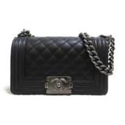 Pre-owned Leather chanel-bags Chanel Vintage , Black , Dames