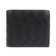 Pre-owned Leather wallets Bottega Veneta Vintage , Black , Dames