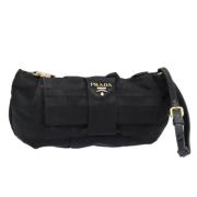 Pre-owned Nylon pouches Prada Vintage , Black , Dames