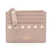 Pre-owned Leather wallets Valentino Vintage , Pink , Dames