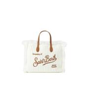 Gebreide Kamelenlogo Geborduurde Tas MC2 Saint Barth , White , Dames