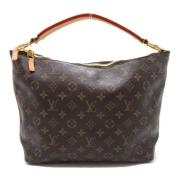 Pre-owned Canvas handbags Louis Vuitton Vintage , Brown , Dames