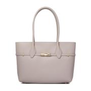 Vanilla Goccia Tote Bag Furla , Beige , Dames