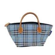 Pre-owned Fabric totes Burberry Vintage , Blue , Dames