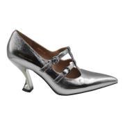 Elegante Gunmetal Veterschoenen Jeannot , Gray , Dames