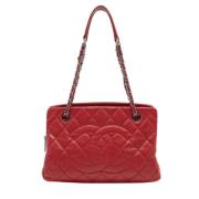 Pre-owned Leather chanel-bags Chanel Vintage , Red , Dames