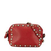 Pre-owned Leather shoulder-bags Valentino Vintage , Red , Dames