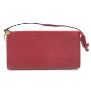 Pre-owned Leather louis-vuitton-bags Louis Vuitton Vintage , Red , Dam...