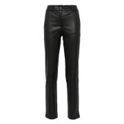 Stretch Leren Broek Arma , Black , Dames